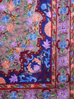 Kashmiri Regal Floris Handmade Silk Chain Stitch Rug