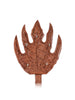 Kashmiri Chinar Leaf Carved Walnut Wood Key Hanger Handmade