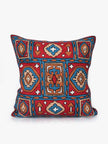 Geometric Elegance: Kashmiri Chain Stitch Handcrafted Cushion Cover - Hamiast