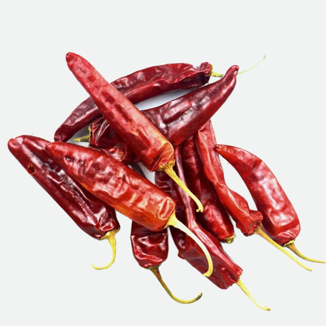 Whole Kashmiri Lal Mirch (Red Chillies) - Premium Dried Spice for Vibrant Color