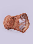 Handwoven Wicker Willow Waste Basket - Kashmiri Artisanal Bin - Hamiast