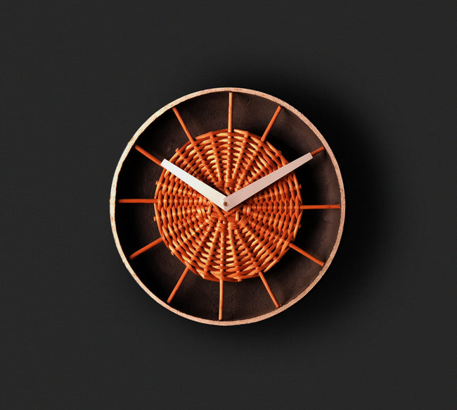 Zoon Wicker Willow  Wall Clock – Time Told with Tradition