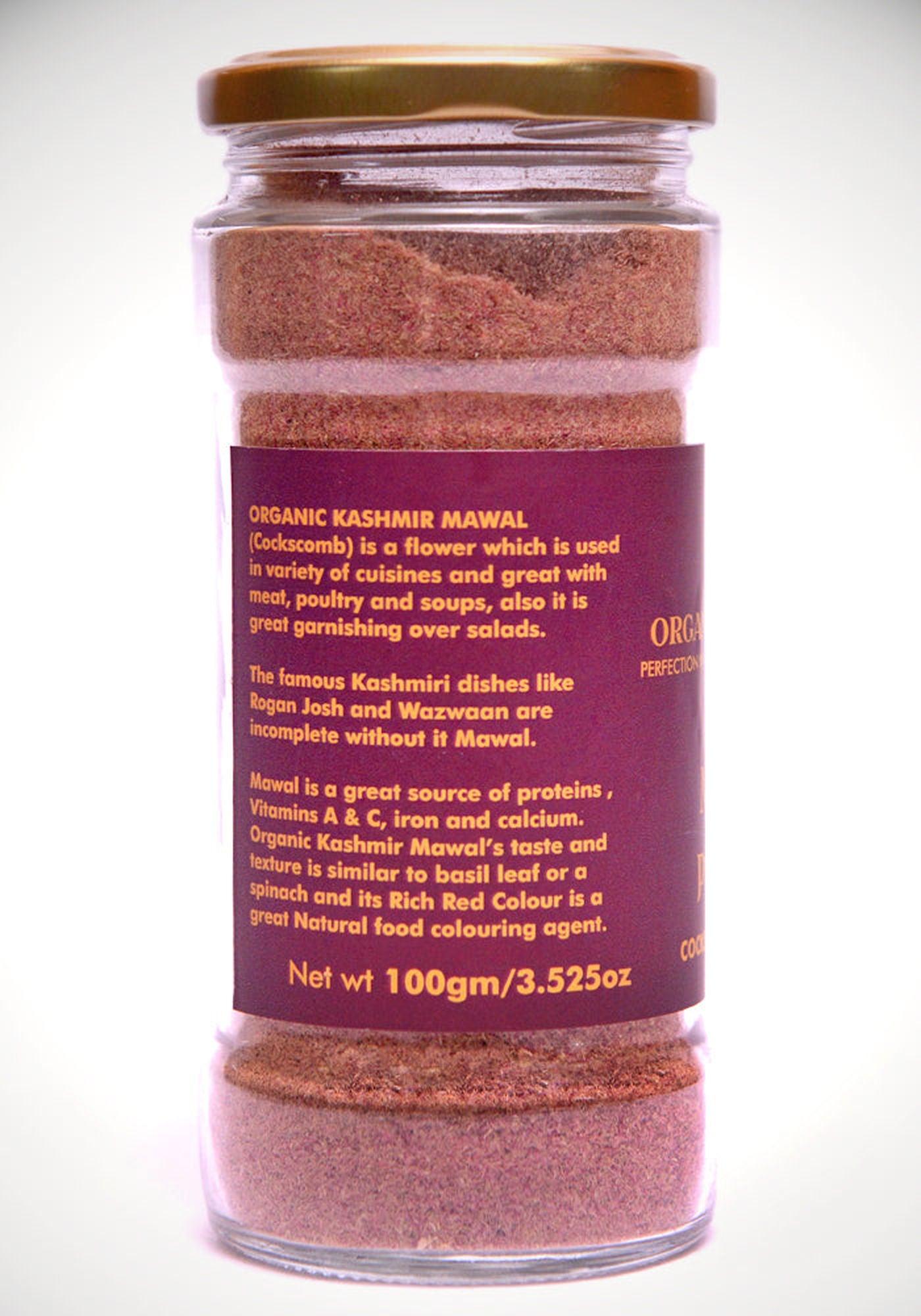 Kashmiri Mawal Powder - Premium Cockscomb Flower Spice | Natural Food Colorant & Flavor Enhancer - Hamiast