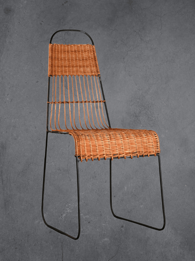 Ki Chair: Elegantly Crafted Wicker and Iron Mastery - Hamiast
