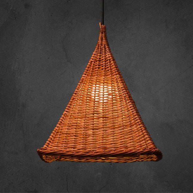 Mount Wicker Lamp Shade: A Glimpse of Himalayan Majesty - Hamiast
