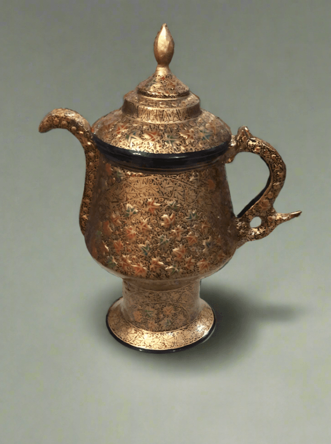 Exquisite Kashmiri Paper Mache Handmade Samovar