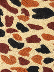 Safari Elegance Handmade Chain Stitch Embroidered Leopard Print Cushion Cover - Hamiast