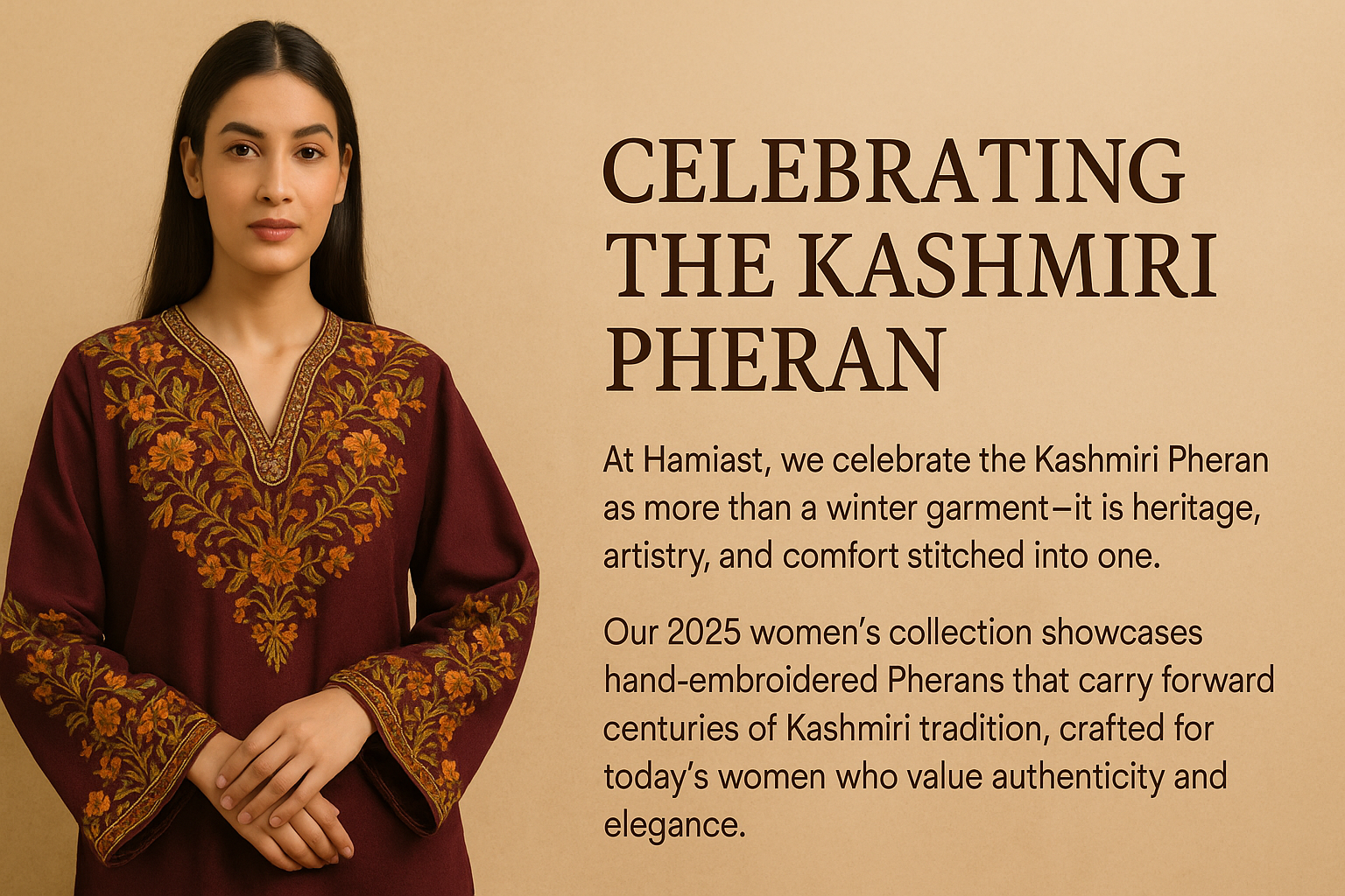 Authentic Kashmiri Pherans for Women 2025 | Hand-Embroidered Winter ...