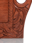 Luxurious Kashmiri Chinar Leaf Hand-carved Walnut Serving Tray