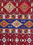 Ancestral Echoes: Luxurious Handwoven Rug with Artisanal Tribal Patterns and Tassels