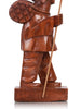 Legacy of Ladakh: Handcrafted Walnut Wood Ladakhi Man Sculpture