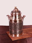 Kashmiri Copperware: Handcrafted Water/Milk Pot with Heart Motif