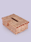 Kashmiri Willow Wicker Tissue Box - Handcrafted Elegance