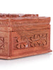 Elegant Handcrafted Walnut Wood Box with Chinar and Floral Carvings
