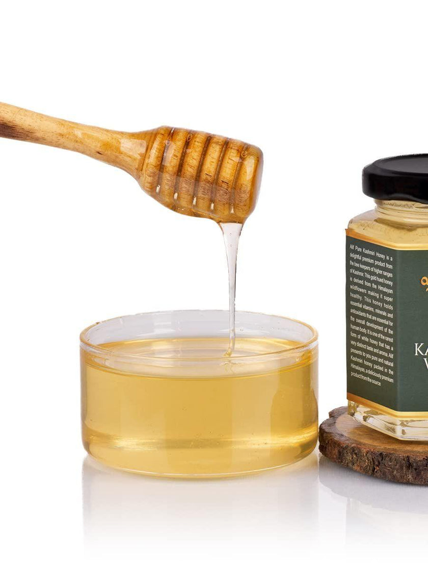 Alif Kashmir White Honey, Pure, Natural, Himalayan Honey 250g - Hamiast