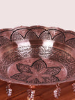Kandkaari Engraved Kashmiri Copper Fruit Bowel/Basket with Handle - Luxurious Tableware - Hamiast
