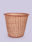 Eco-Friendly Wicker Waste Bin - Handwoven Trash Basket - Hamiast