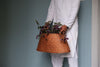 Elegant Trapezoid Indoor Wicker Planter: Modern Willow Elegance