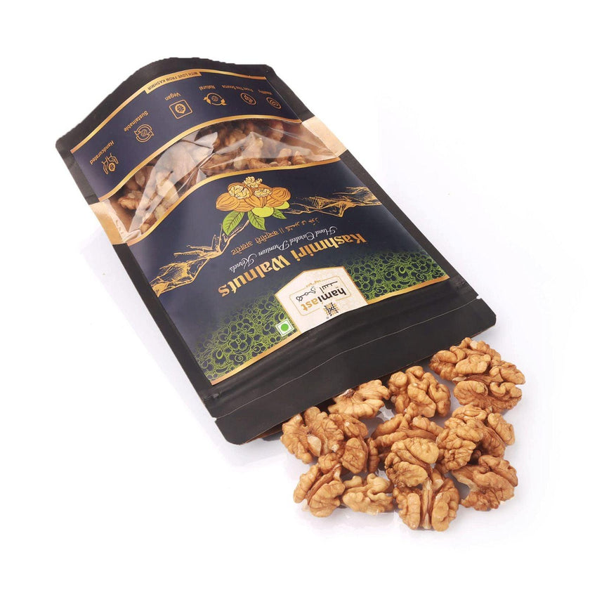 Hamiast Kashmiri Walnuts, Hand Curated Premium Kernels, Aakhrot Giri 250g - Hamiast