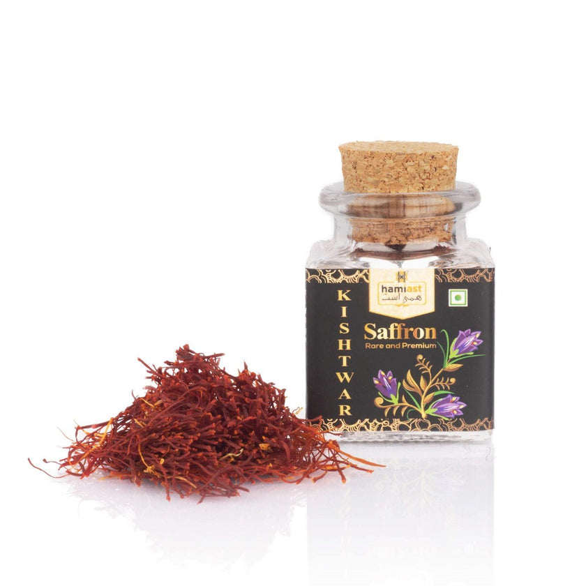 Hamiast Kishtwar Saffron, Rare and Premium, Original Kesar A+++ Grade 2g - Hamiast