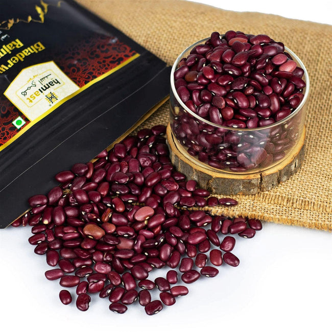Hamiast Premium Bhaderwah, Jammu Rajma Rare, Natural and Traditional 1 Kg (500g Pack of 2), Grown at 5290 Ft, Limited Produce - Hamiast