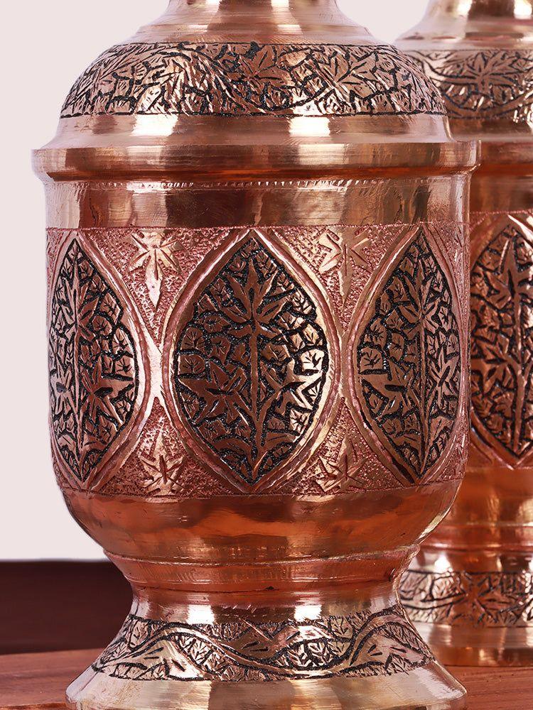 Hand-Engraved Copper Masala Box - Culinary Elegance Meets Heritage - Hamiast