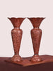 Handcrafted Petal Design Copper Vase - Hamiast