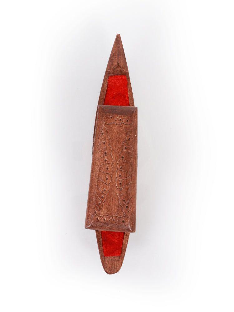 Handcrafted Walnut Wood Shikara Boat Decor - Kashmiri Craftsmanship - Hamiast