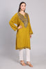 Ochre Grace Kashmiri Pheran with Aari Embroidery