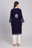 Imperial Navy Kashmiri Pheran with Aari Embroidery