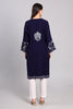 Imperial Navy Kashmiri Pheran with Aari Embroidery