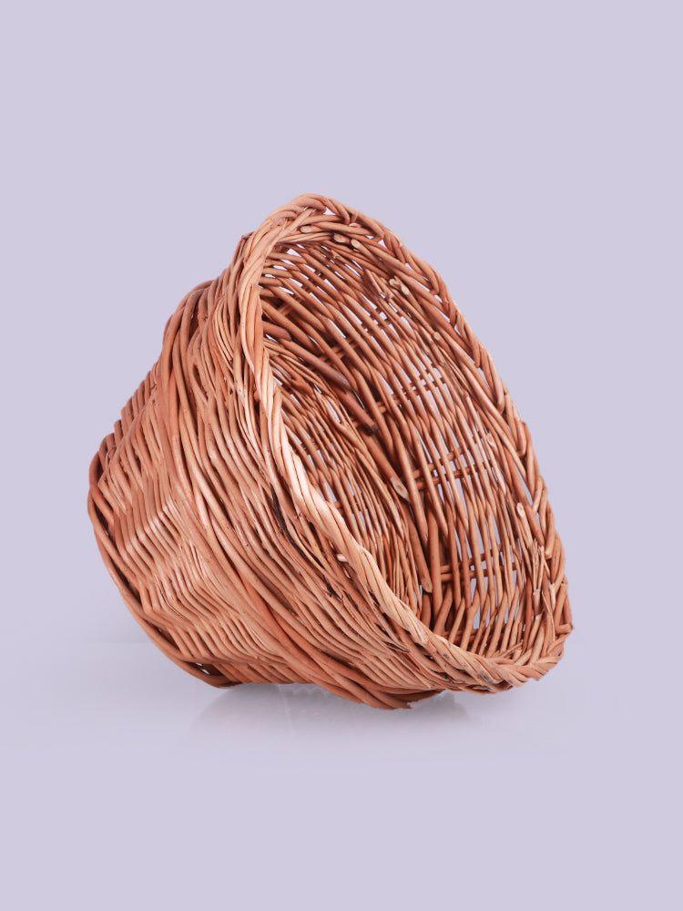 Kashmiri Handwoven Multipurpose Basket - Vegetable and Fruit Wicker Storage - Hamiast