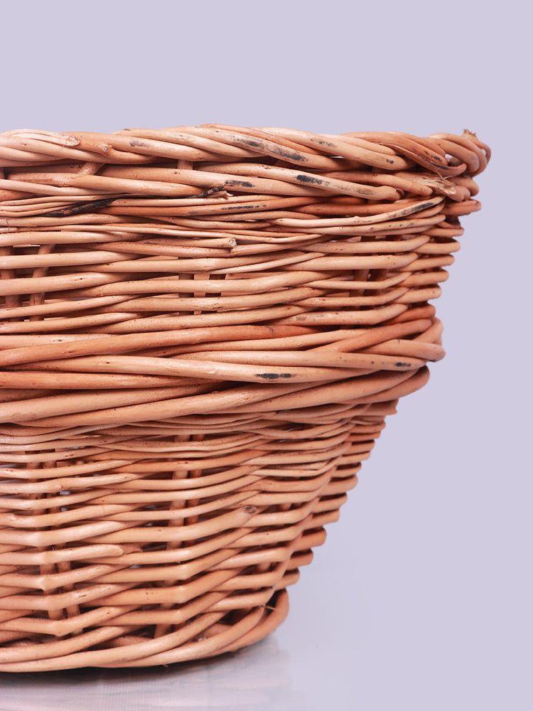 Kashmiri Handwoven Multipurpose Basket - Vegetable and Fruit Wicker Storage - Hamiast