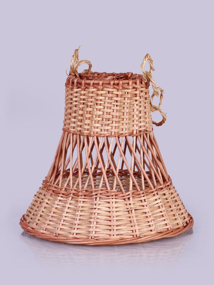 Kashmiri Wicker Willow Ceiling Light - Handcrafted Pendant Lamp - Hamiast
