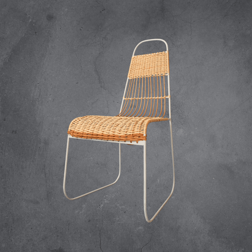 Ki Chair: Elegantly Crafted Wicker and Iron Mastery - Hamiast