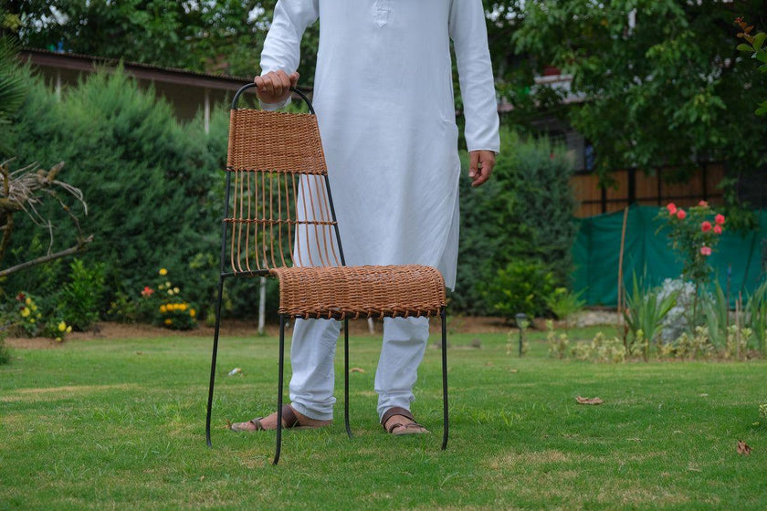 Ki Chair: Elegantly Crafted Wicker and Iron Mastery - Hamiast