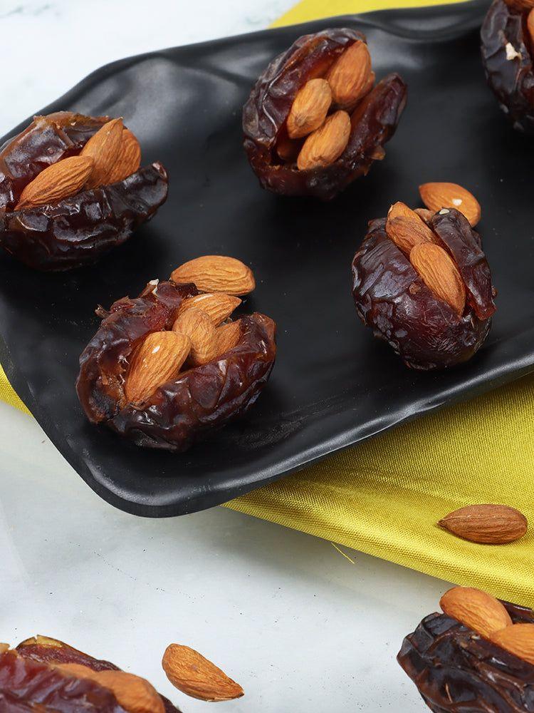 Majestic Medjool Dates with Kashmiri Mamra Almonds - Hamiast's Exquisite Delight - Hamiast