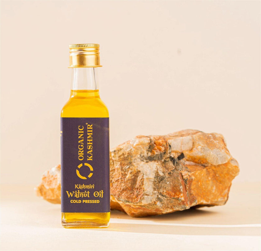 Premium Cold-Pressed Kashmir Walnut Oil - Sourced from Pristine Kashmir Valleys - Hamiast