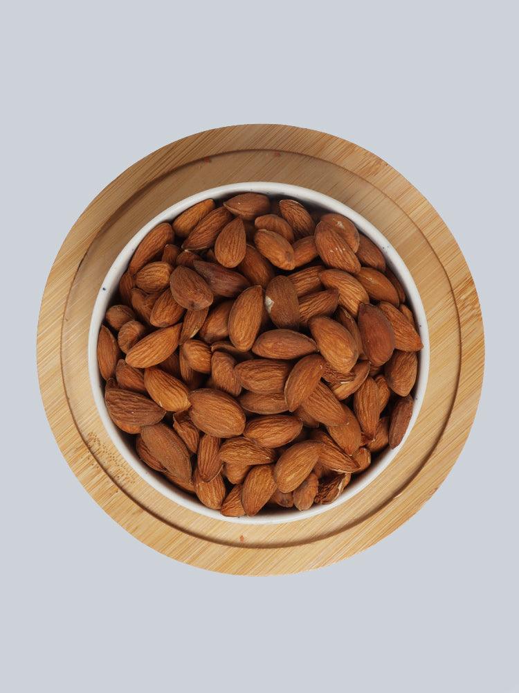 Premium Kashmiri Mamra Almonds – Naturally Grown & Handpicked Mamra Badam from Kashmir Closeup