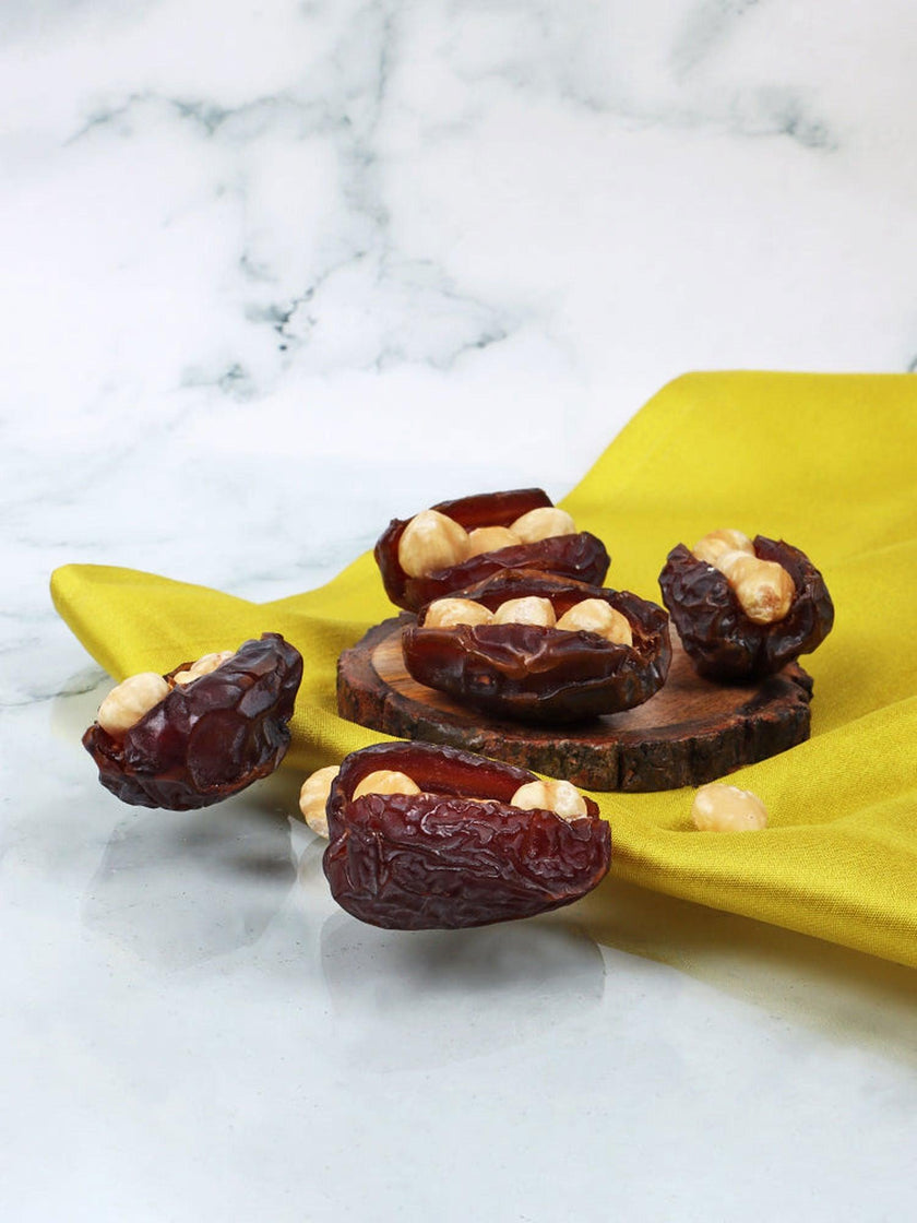 Premium Medjool Dates Stuffed with Hazelnuts - Exquisite Gourmet Treat - Hamiast