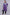 Purple Pheran with Pastel Blue Aari Paisleys & Floral Vines Embroidery - Kashmiri Pheran