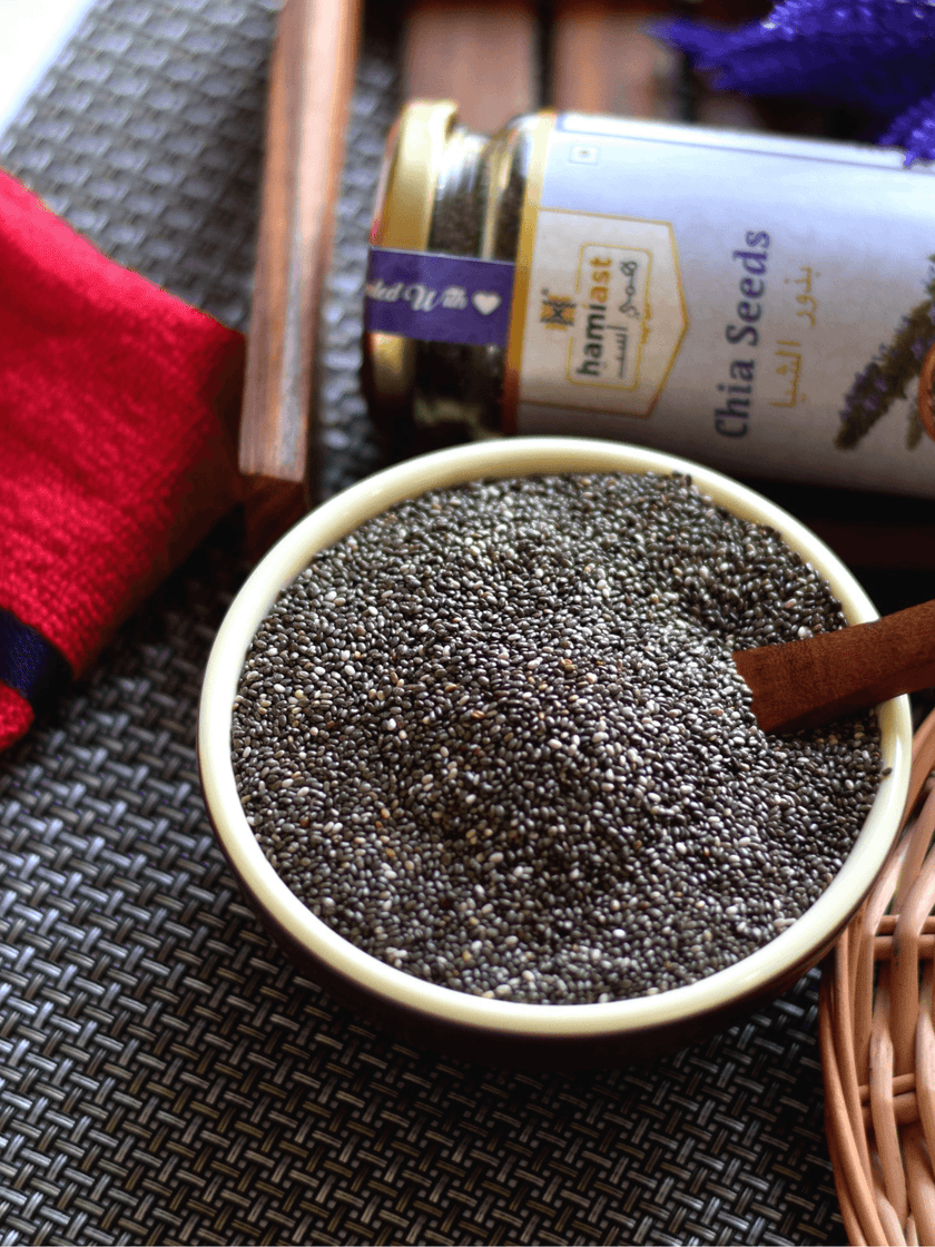 Raw Chia Seeds, Healthy Snack for Weight loss, Premium Quality - Hamiast