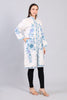 Shabnam-e-Firoza Ivory Kashmiri Wool Jacket with Aari Embroidery-Right Side