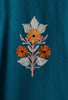 Venice Blue Aari Embroidered Kashmiri Phiran-Free Size
