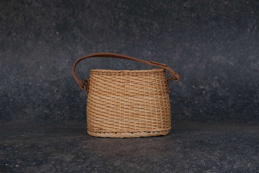 Eco-Chic Kuri Wicker Bag: Fashion Meets Functionality